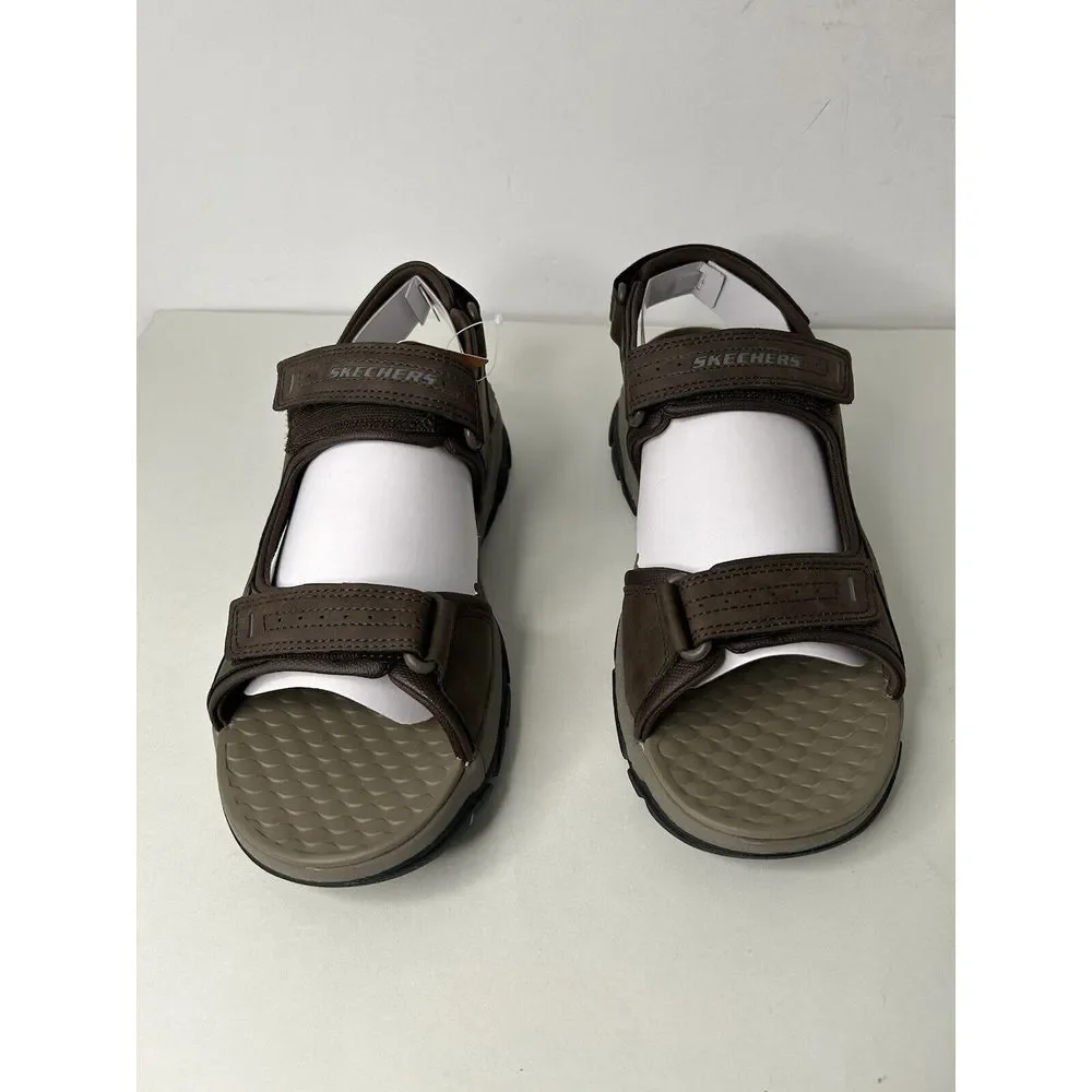 New Skechers Mens Relaxed Fit Tresmen Garo Chocolate Sz‎ 12